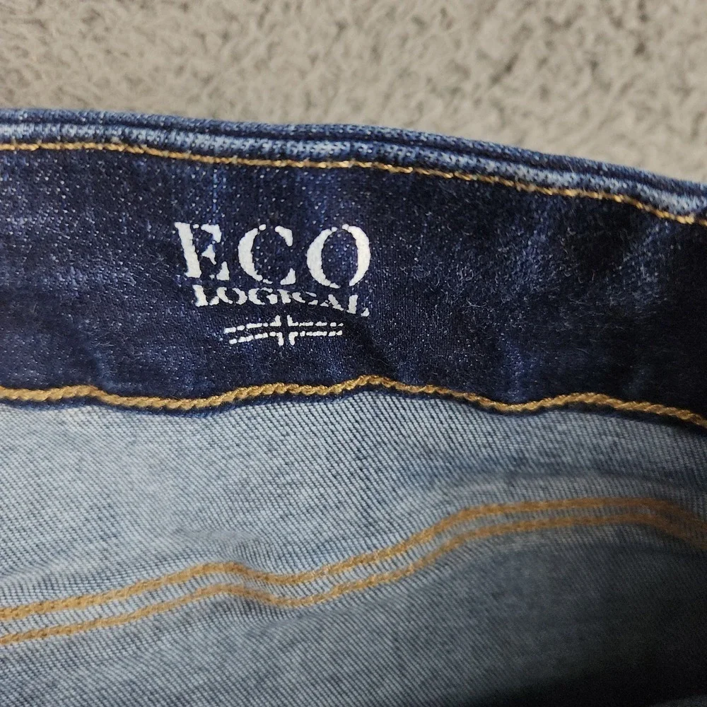 Liverpool Chloe Pull-On Slim Eco Jeans Womens 16/33 Plus Dark Wash Blue Denim